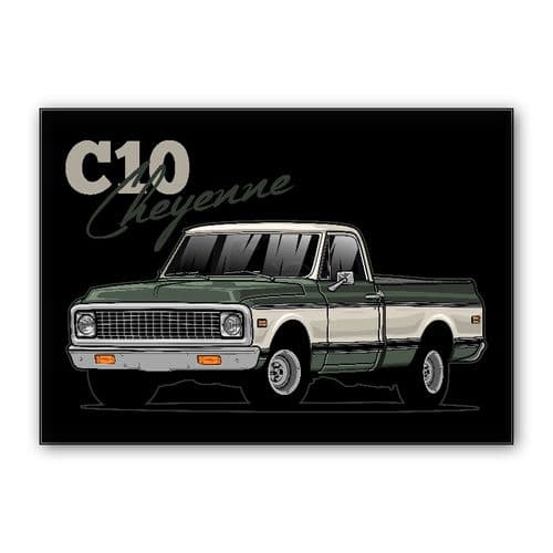 Chevrolet C10 Cheyenne wall art poster