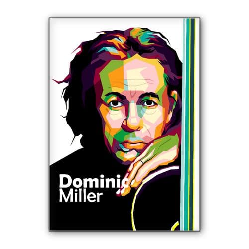 Legend musician Dominic Miller in paintings wall art poster