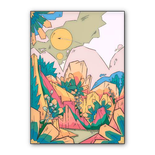 Summer planet wall art poster