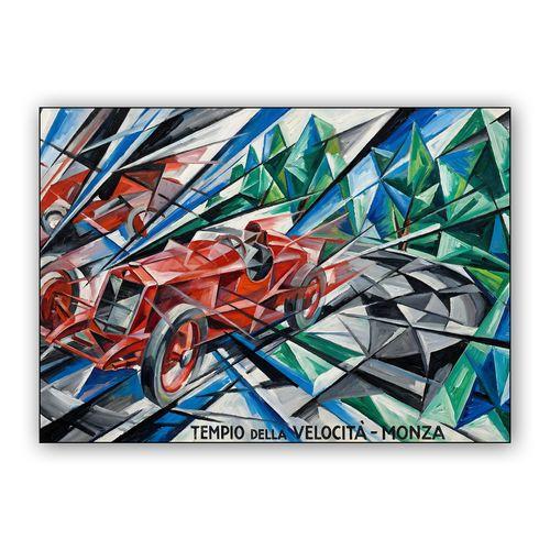 Tempio della Velocità: Monza Futurist Speed wall art poster