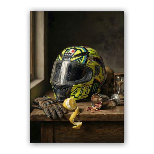 The Doctor's Vanitas: A VR46 Memento Mori wall art poster
