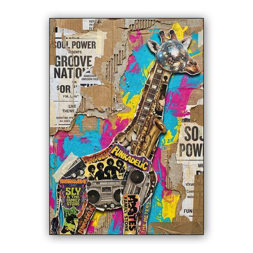 The Funkadelic Giraffe wall art poster