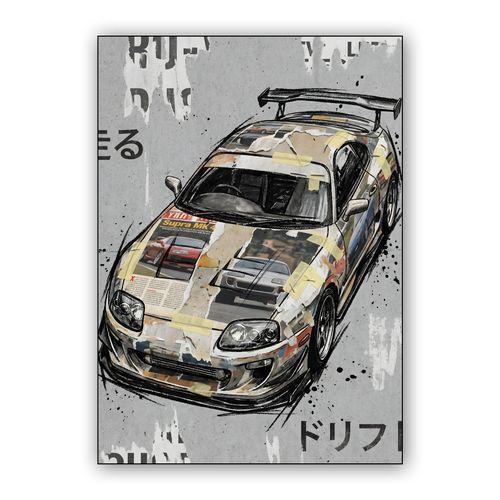 Supra A80 Street Culture Collage wall art poster