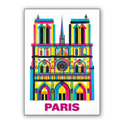 Notre-Dame de Paris Pop Art Facade wall art poster