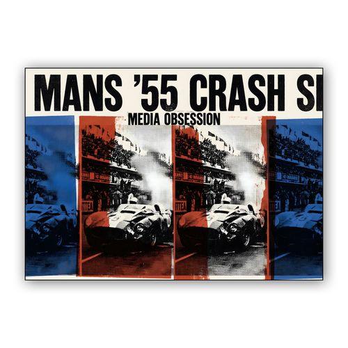 Le Mans '55 Crash Site Media Obsession Pop Art wall art poster