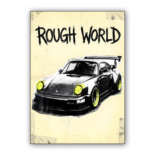 Rough World: RWB 964 Punk Zine Collage wall art poster