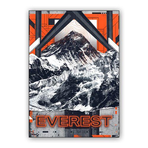 Everest Industrial Mixed Media Graphic Poster wall art poster