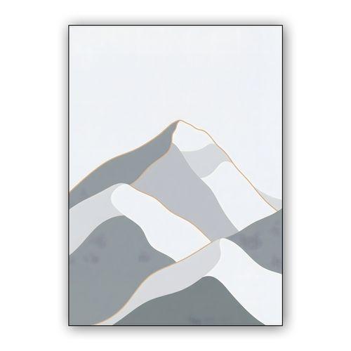 Minimalist Geometric Mountain Summit wall art poster