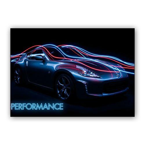 Z-Performance Nissan 370Z Light Painting wall art poster