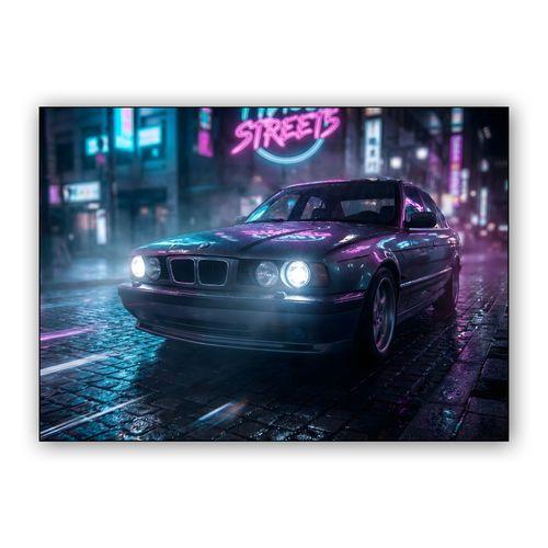 Midnight Neon E34 wall art poster
