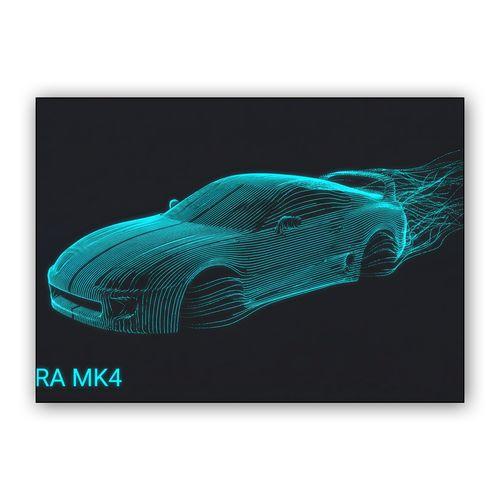Supra MK4 Aerodynamic Flow wall art poster
