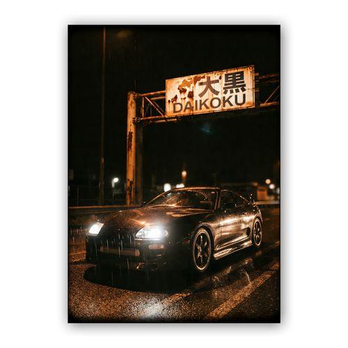 Daikoku Nights: Toyota Supra A80 wall art poster
