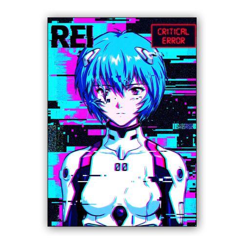 Rei Ayanami: Critical Sync Error wall art poster