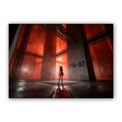 EVA-02 Hangar: Asuka's Stand wall art poster