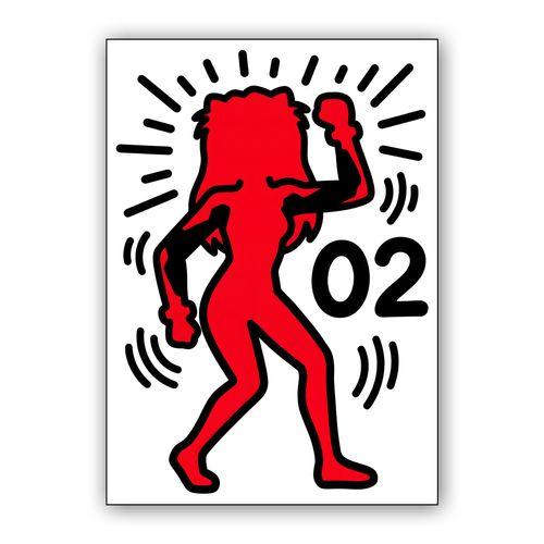 Asuka 02: Haring Motion Study wall art poster