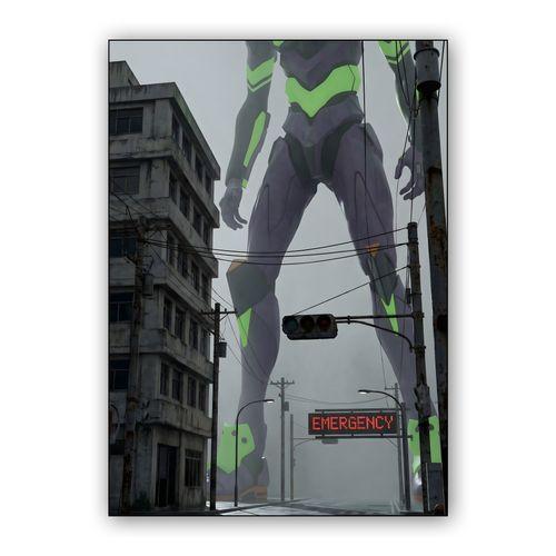 Tokyo-3 Arrival: Colossal Unit-01 wall art poster