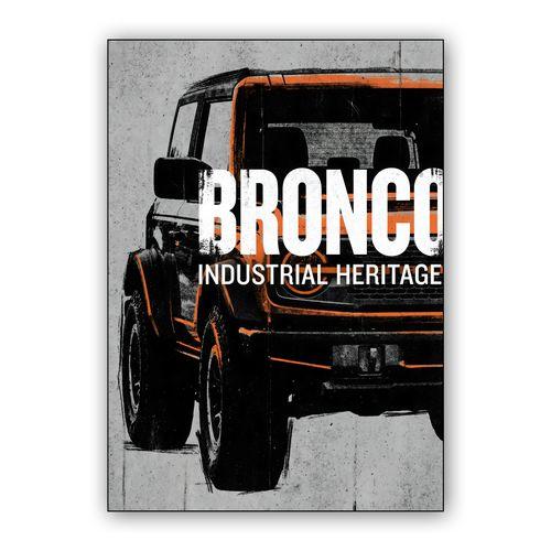 Bronco Industrial Heritage Graphic Art wall art poster