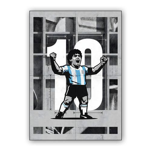 Maradona: The Industrial Legacy of Number 10 wall art poster