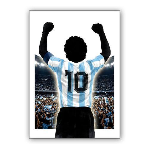 Eternal Number 10: Maradona's Triumphant Legacy wall art poster