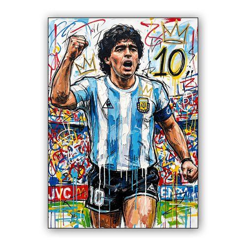 Maradona: Neo-Expressionist King of Football wall art poster
