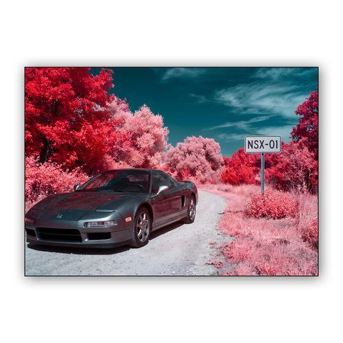 Infrared Dreams: Honda NSX-01 wall art poster