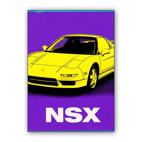 Pop Art Evolution: Honda NSX wall art poster