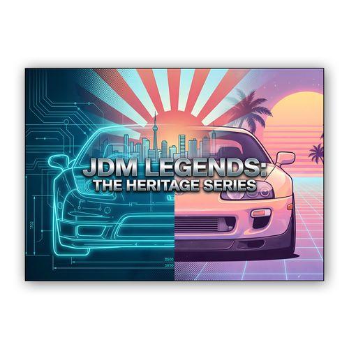 JDM Legends: The Heritage Series Split wall art poster