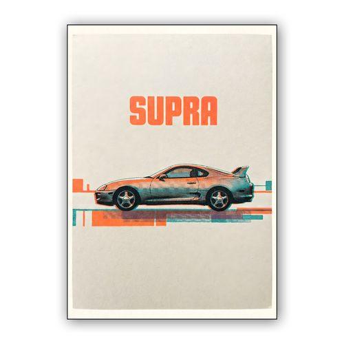 Supra A80 Halftone Risograph Poster wall art poster