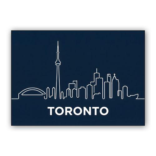 Toronto Skyline Minimalist Line Art wall art poster