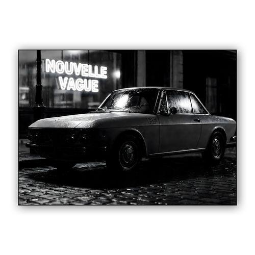 Lancia Fulvia Nouvelle Vague Noir wall art poster
