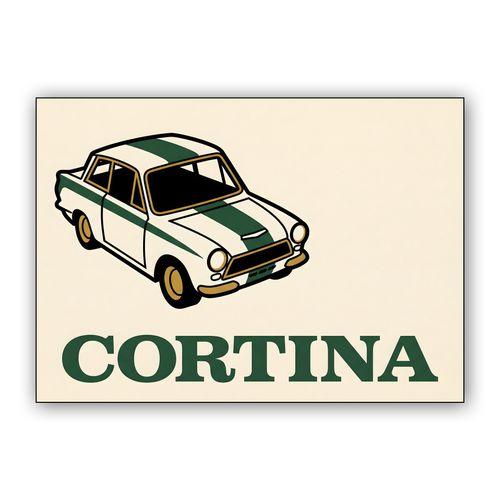 Lotus Cortina Minimalist Graphic Illustration wall art poster