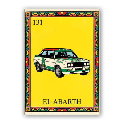 El Abarth - Fiat 131 Alitalia Loteria Edition wall art poster