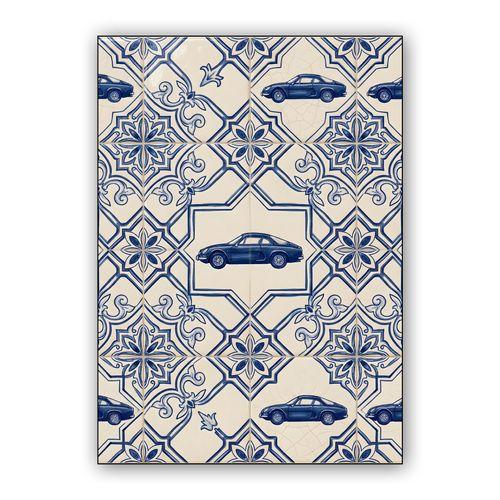 Alpine A110 Azulejo Tile Pattern wall art poster