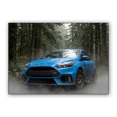 Ford Focus RS Forest Mist Rally Edition wall art poster