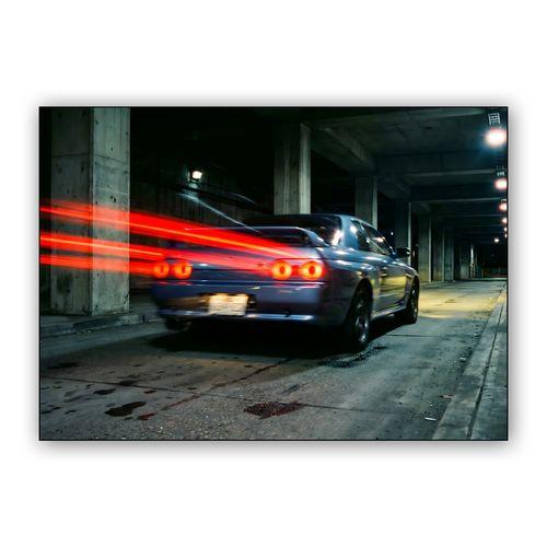 R32 Velocity: Streaks in the Underpass wall art poster