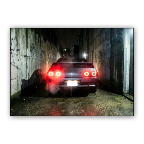 Nocturnal Pulse: R32 in the Shadows wall art poster