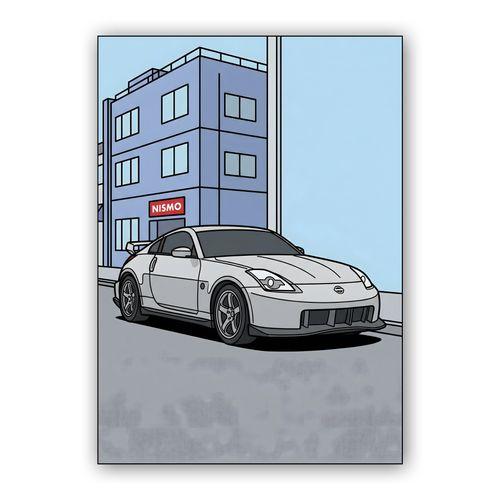 Nismo Z33: Ligne Claire Urban Calm wall art poster