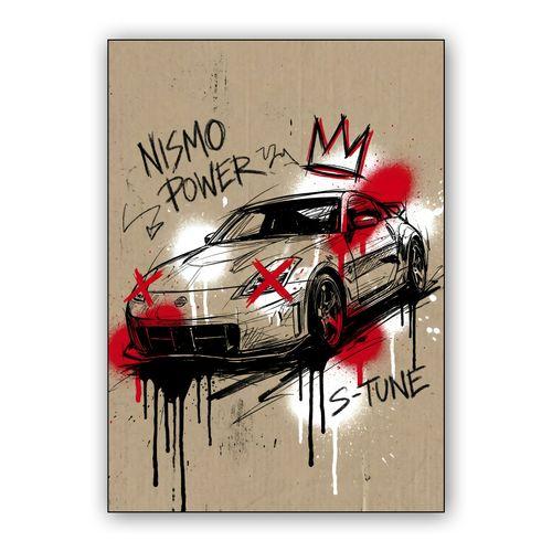 Nismo Power: Z33 Street Art Sketch wall art poster