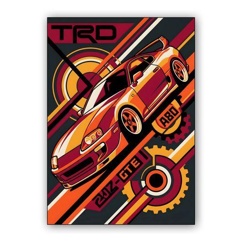 Supra A80 TRD: Mechanical Velocity wall art poster