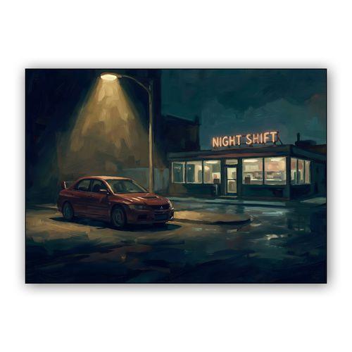 Night Shift: Evolution IX at the Lonely Diner wall art poster