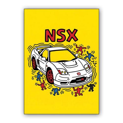 NSX Energy: Keith Haring Style Tribute wall art poster