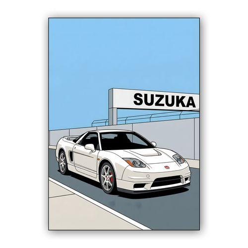 Suzuka Sentinel: Honda NSX NA2 wall art poster