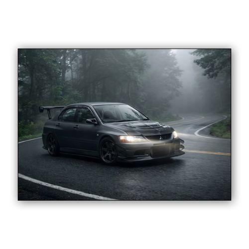 Ghost of the Touge: Evolution IX in the Mist wall art poster