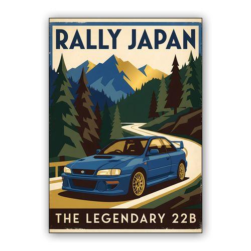 Rally Japan: The Legendary 22B Vintage Poster wall art poster