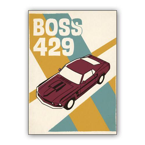 Retro Isometric Boss 429 Illustration wall art poster