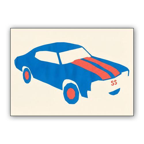 Chevelle SS: Matisse Style Cutout wall art poster