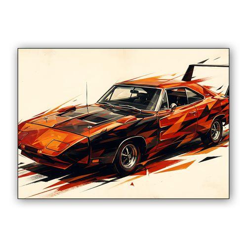 Prismatic Charger Daytona: Shards of Speed wall art poster