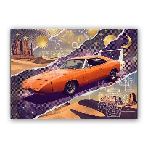 Charger Daytona: Celestial Aero Warrior Collage wall art poster