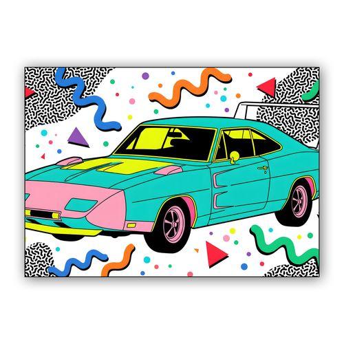 Dodge Charger Daytona Memphis Pop wall art poster