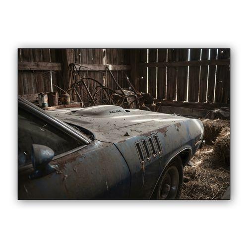 Barn Find Legend: The Forgotten Cuda wall art poster